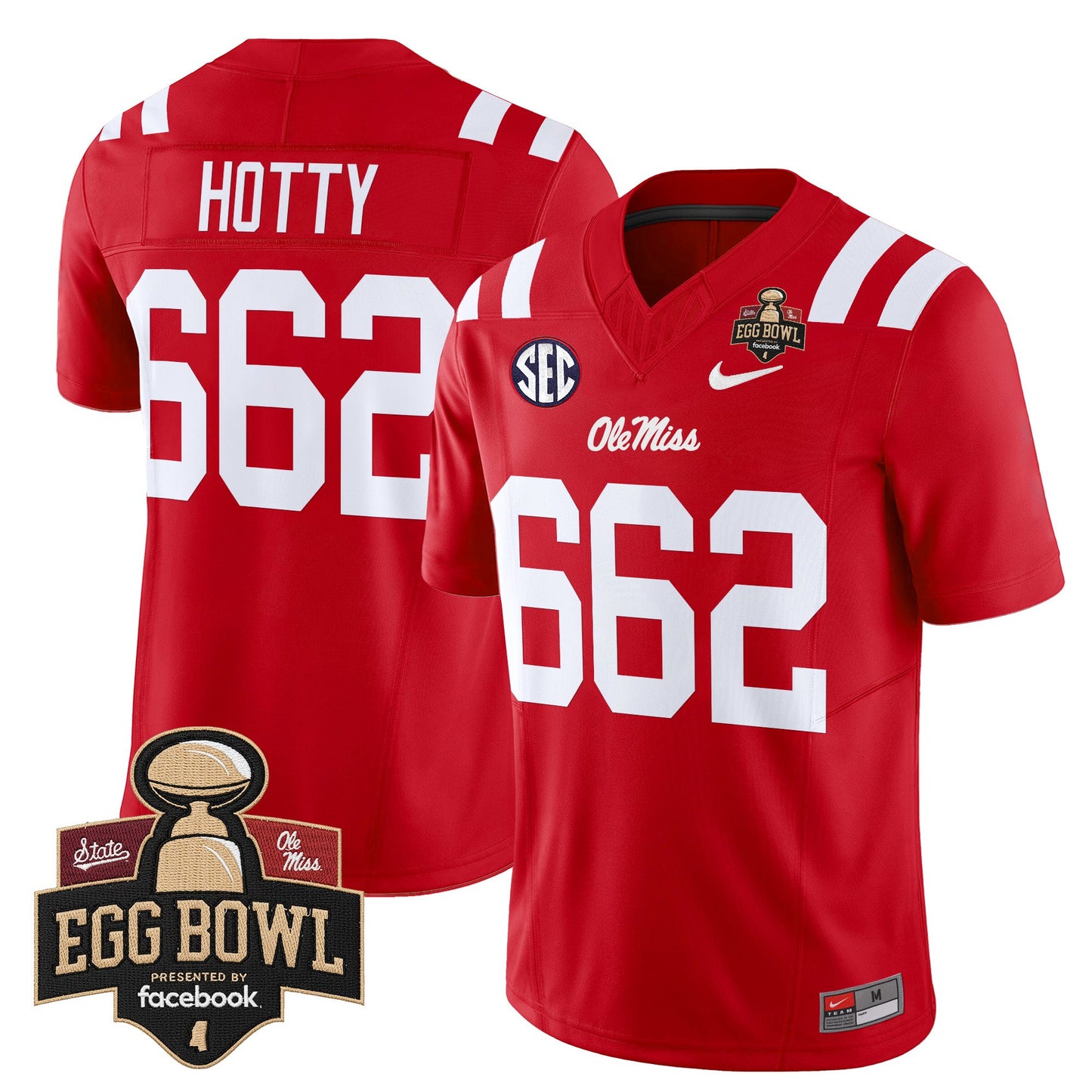 Men's Ole Miss Rebels 2025 Egg Bowl Vapor Limited Jersey - All Stitched