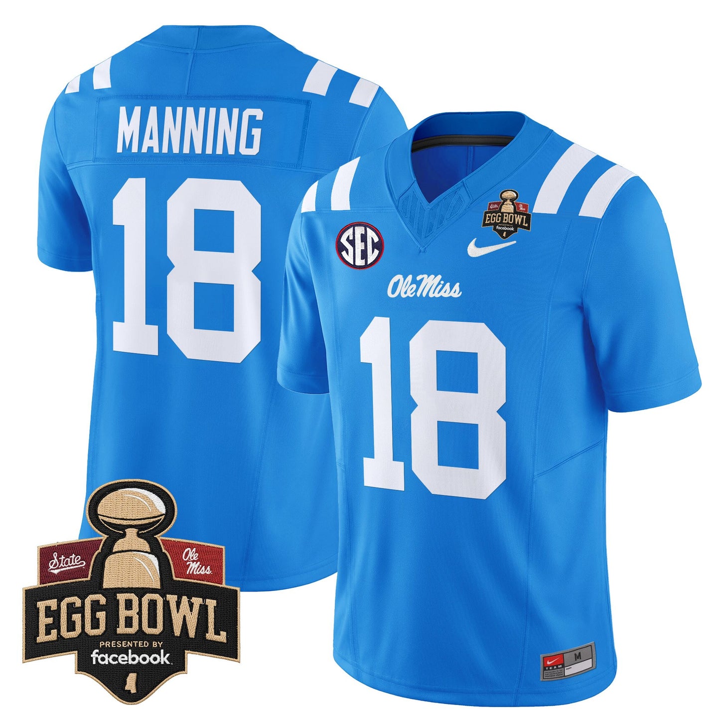 Men's Ole Miss Rebels 2025 Egg Bowl Vapor Limited Jersey - All Stitched