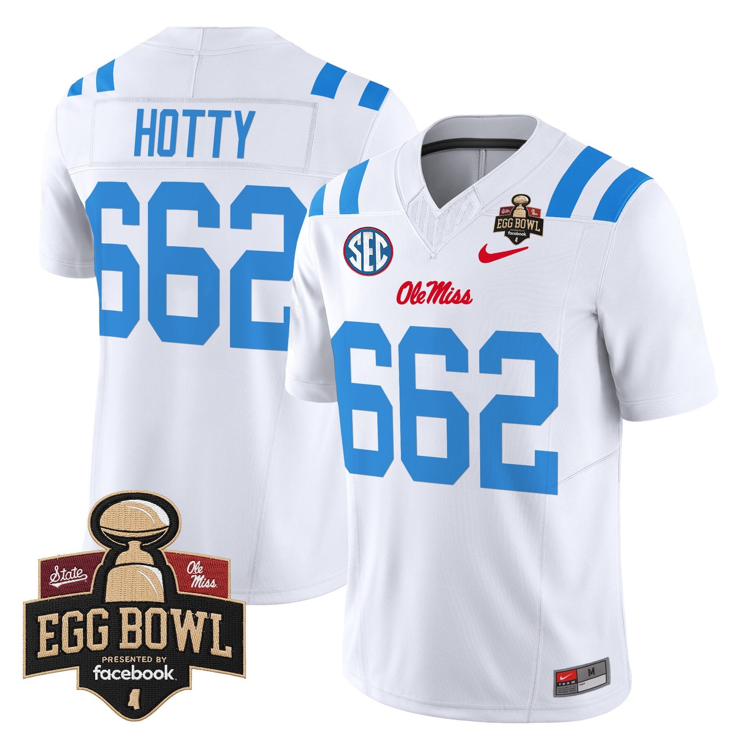 Men's Ole Miss Rebels 2025 Egg Bowl Vapor Limited Jersey - All Stitched