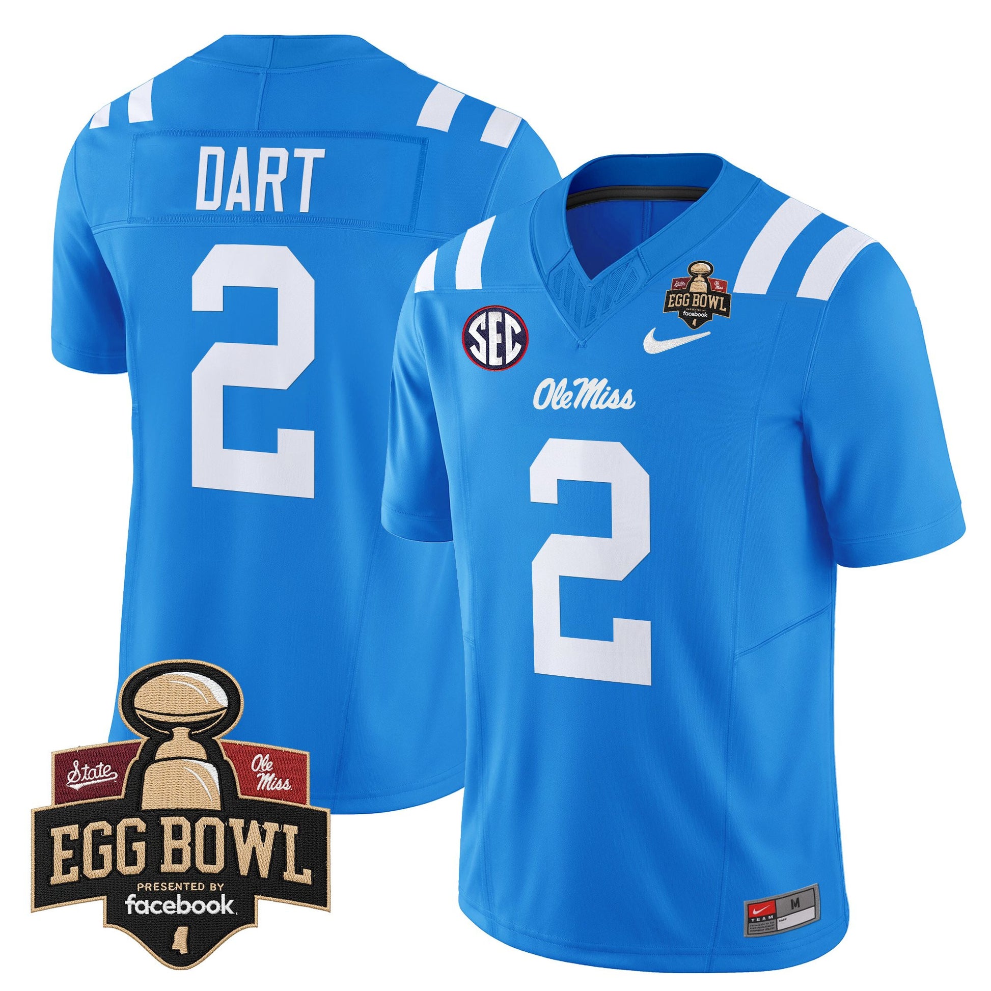 Men's Ole Miss Rebels 2025 Egg Bowl Vapor Limited Jersey - All Stitched