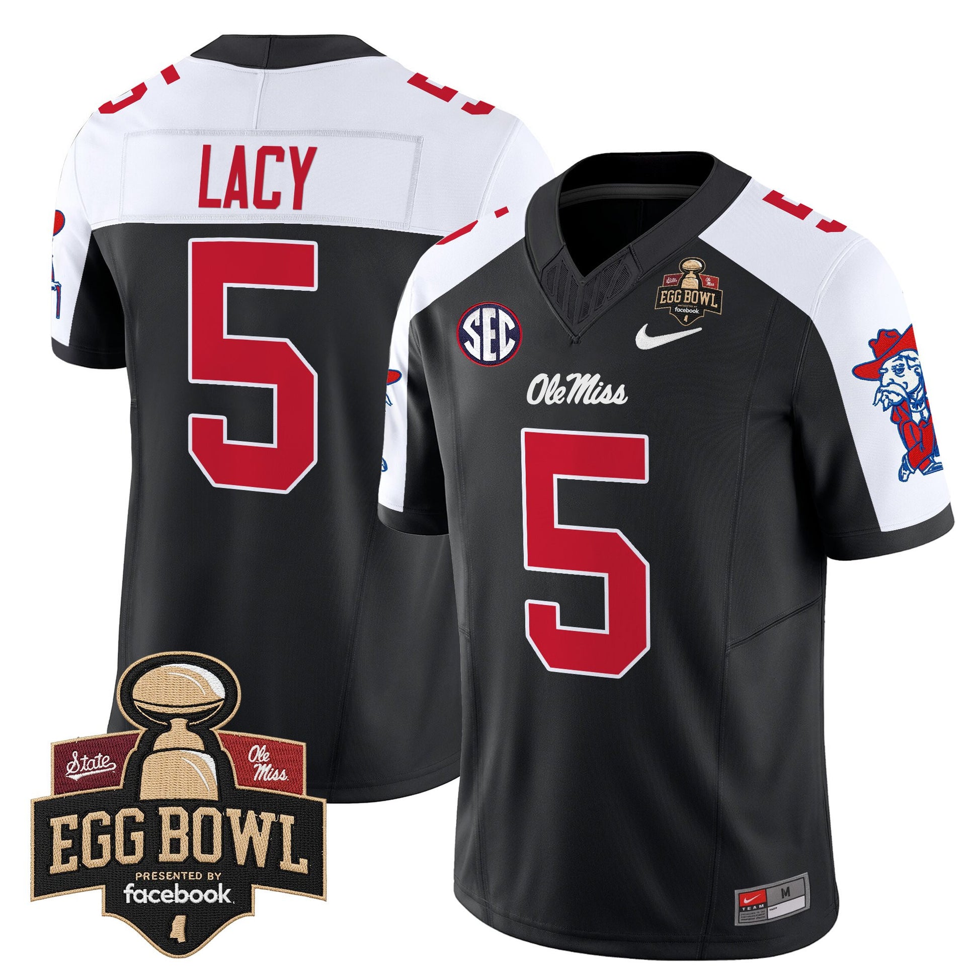 Men's Ole Miss Rebels 2025 Egg Bowl Vapor Limited Jersey - All Stitched