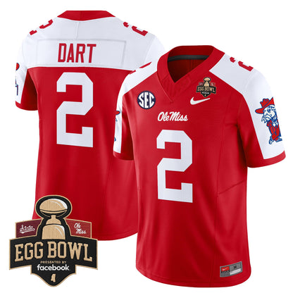 Men's Ole Miss Rebels 2025 Egg Bowl Vapor Limited Jersey - All Stitched