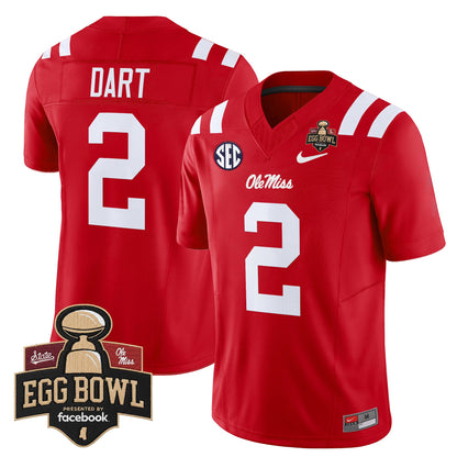 Men's Ole Miss Rebels 2025 Egg Bowl Vapor Limited Jersey - All Stitched