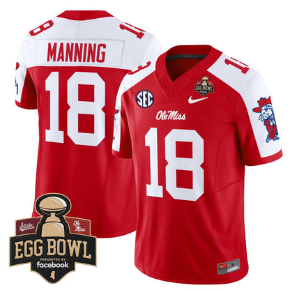 Men's Ole Miss Rebels 2025 Egg Bowl Vapor Limited Jersey - All Stitched