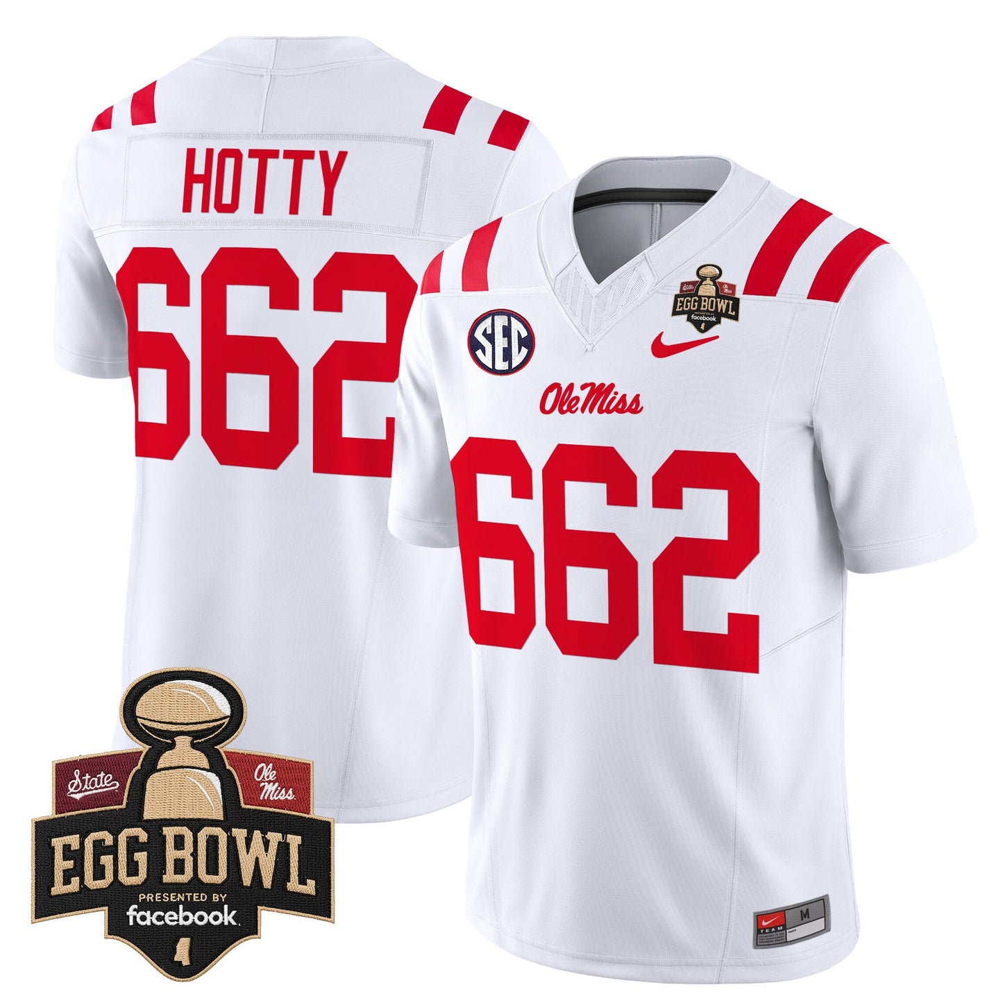 Men's Ole Miss Rebels 2025 Egg Bowl Vapor Limited Jersey - All Stitched