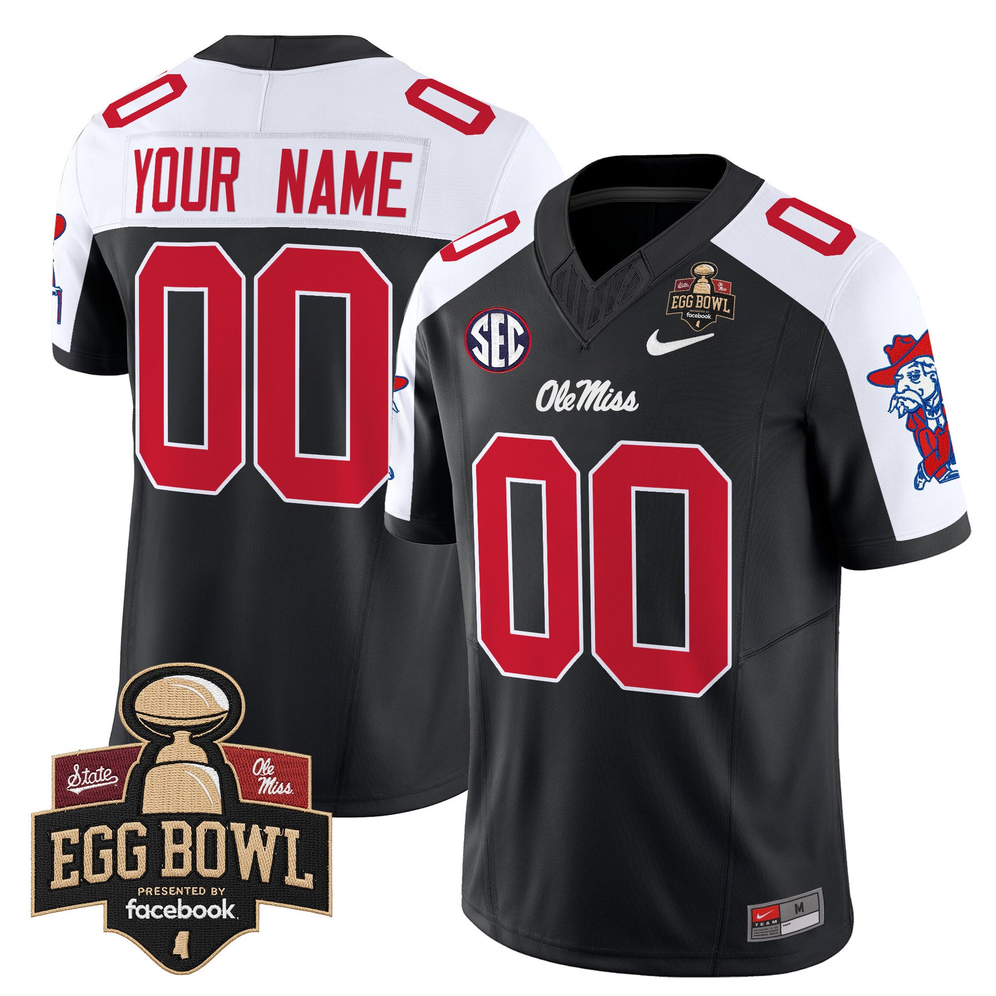 Ole Miss Rebels 2025 Egg Bowl Vapor Limited Custom Jersey - All Stitched