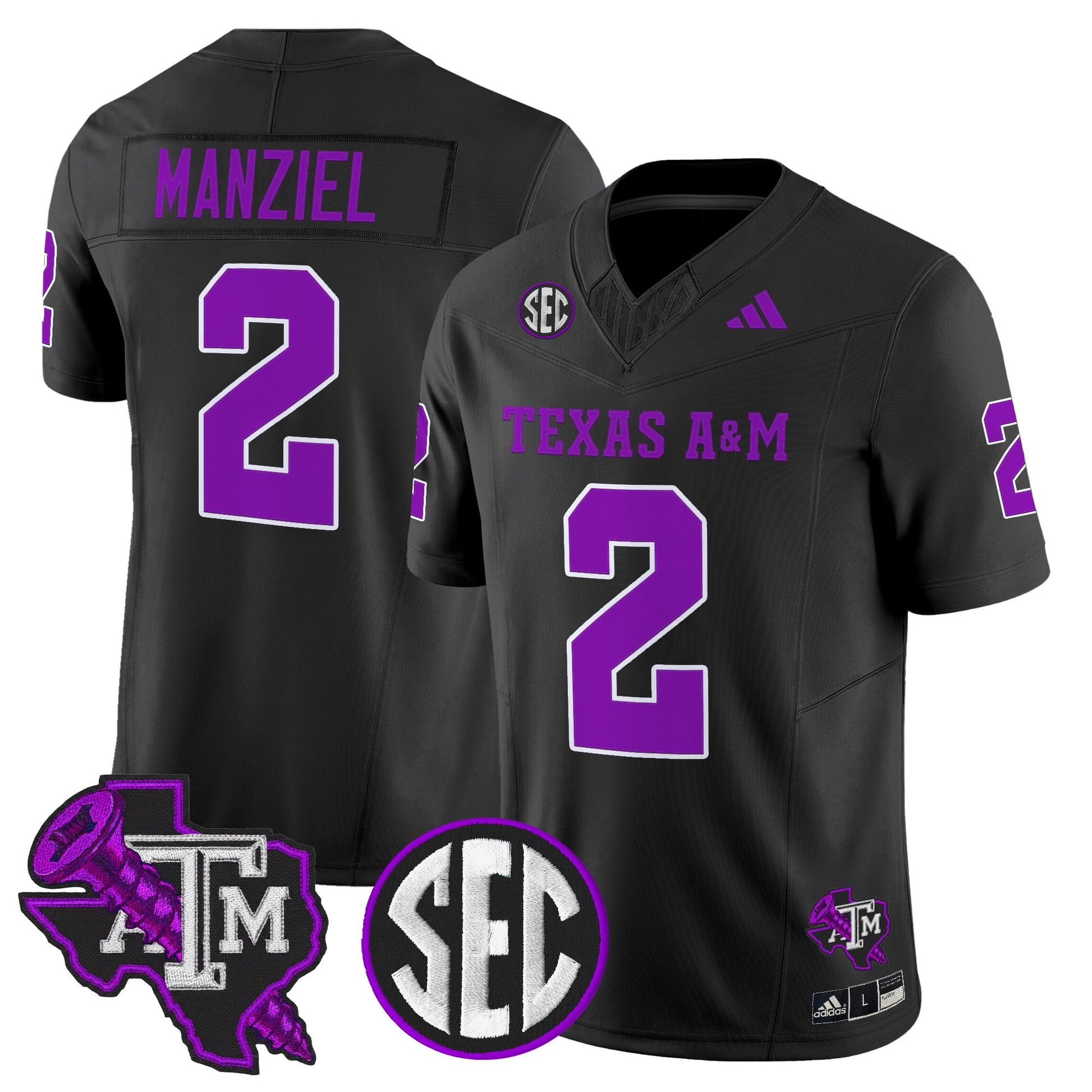 Men's Texas A&M Aggies DJ Screw Vapor Limited Jersey - All Stitched