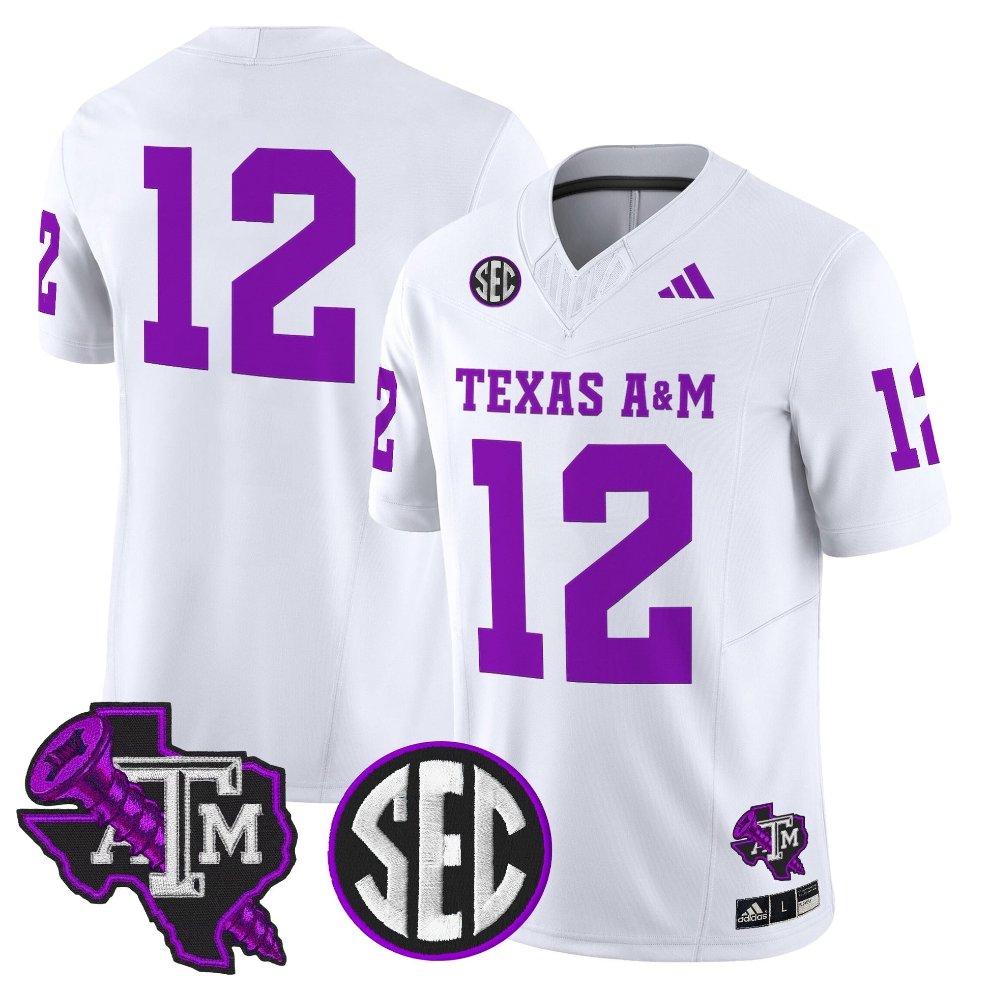 Men's Texas A&M Aggies DJ Screw Vapor Limited Jersey - All Stitched