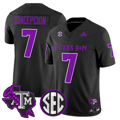Men's Texas A&M Aggies DJ Screw Vapor Limited Jersey - All Stitched