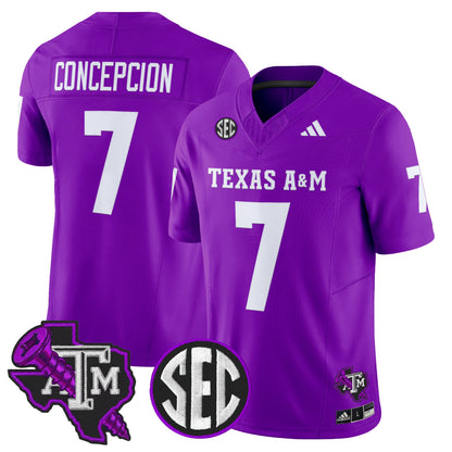 Men's Texas A&M Aggies DJ Screw Vapor Limited Jersey - All Stitched