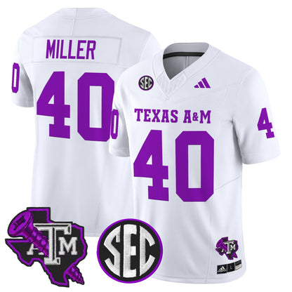 Men's Texas A&M Aggies DJ Screw Vapor Limited Jersey - All Stitched