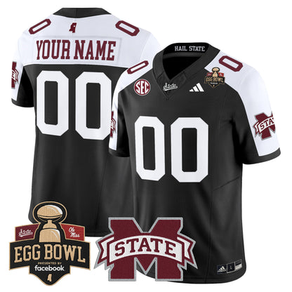Mississippi State Bulldogs 2025 Egg Bowl Vapor Limited Custom Jersey - All Stitched