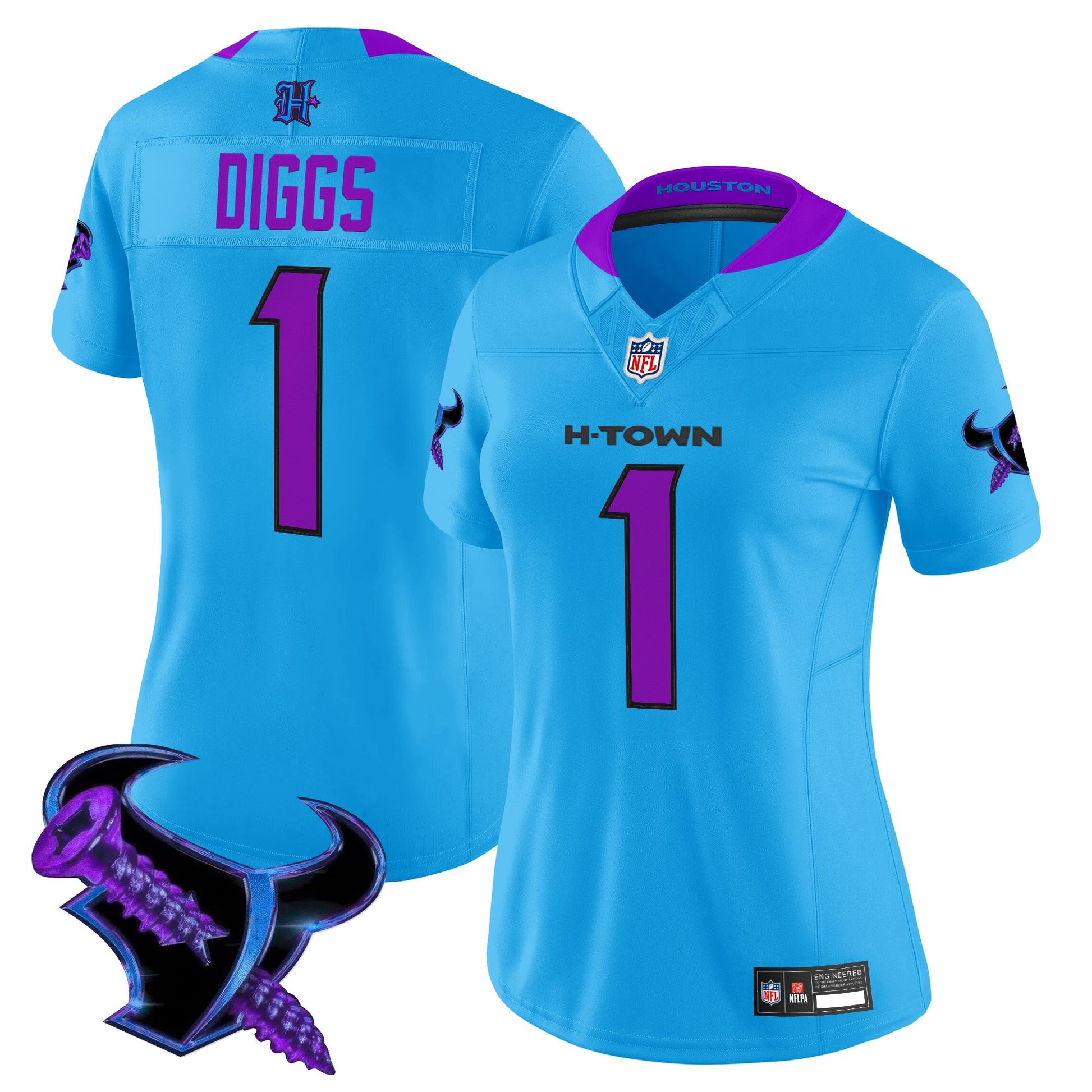 Women's Houston Texans 2025 DJ Screw Vapor Limited Jersey - All Stitched