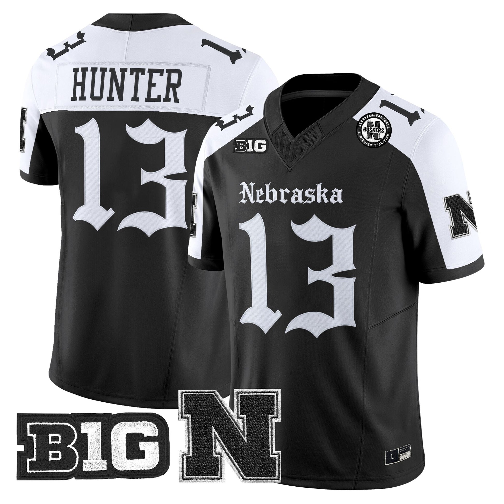 Men's Nebraska Cornhuskers 'Gothic Edition' Vapor Limited Jersey - All Stitched