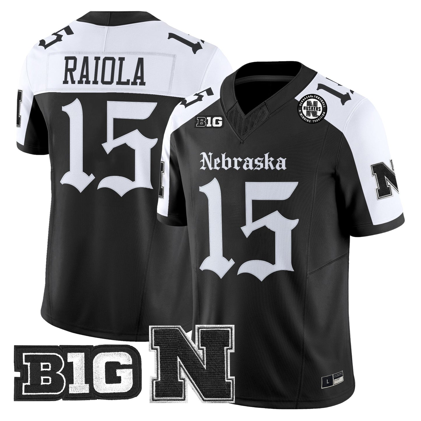 Men's Nebraska Cornhuskers 'Gothic Edition' Vapor Limited Jersey - All Stitched