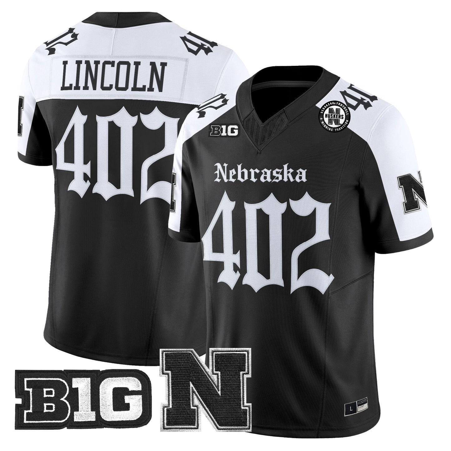 Men's Nebraska Cornhuskers 'Gothic Edition' Vapor Limited Jersey - All Stitched