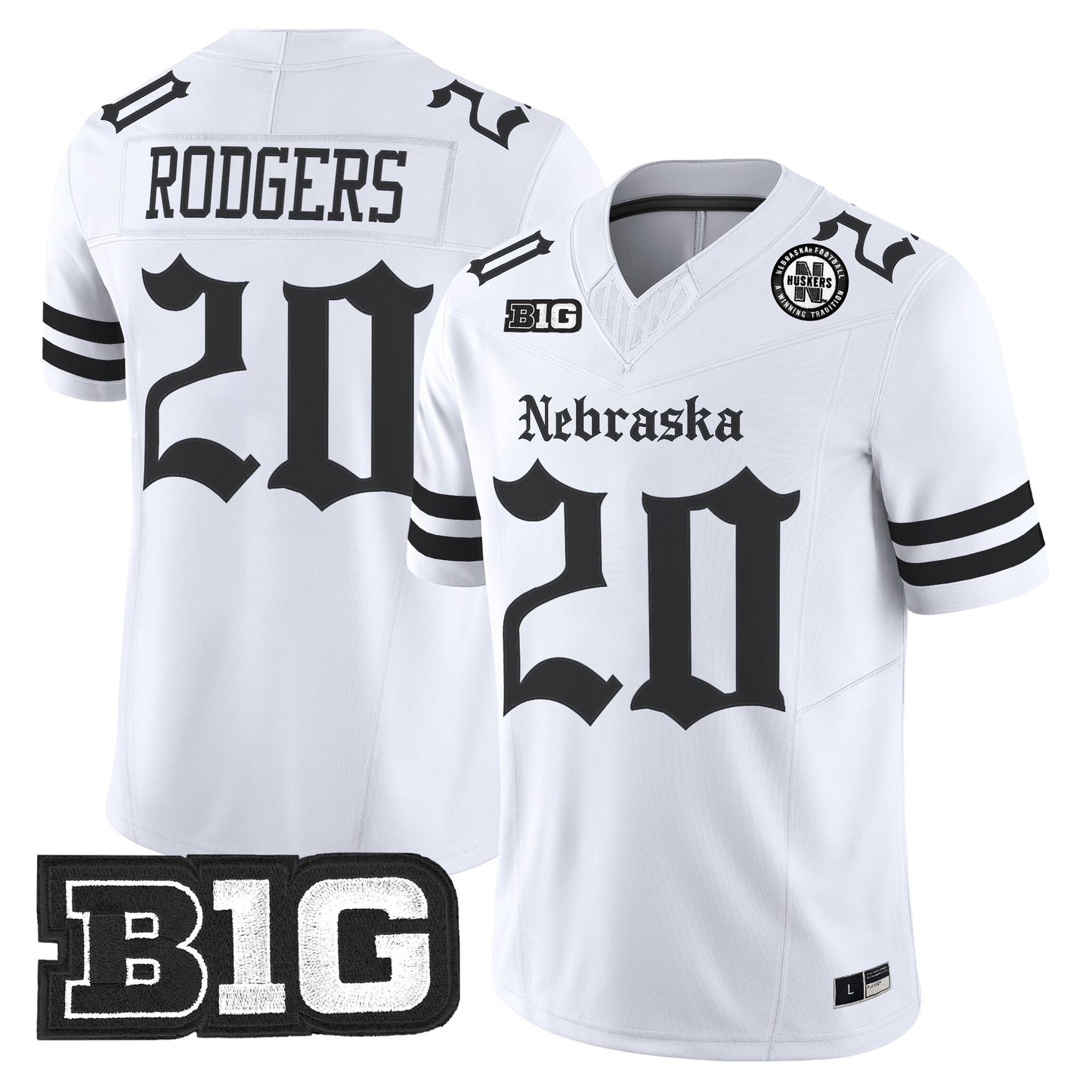 Men's Nebraska Cornhuskers 'Gothic Edition' Vapor Limited Jersey - All Stitched