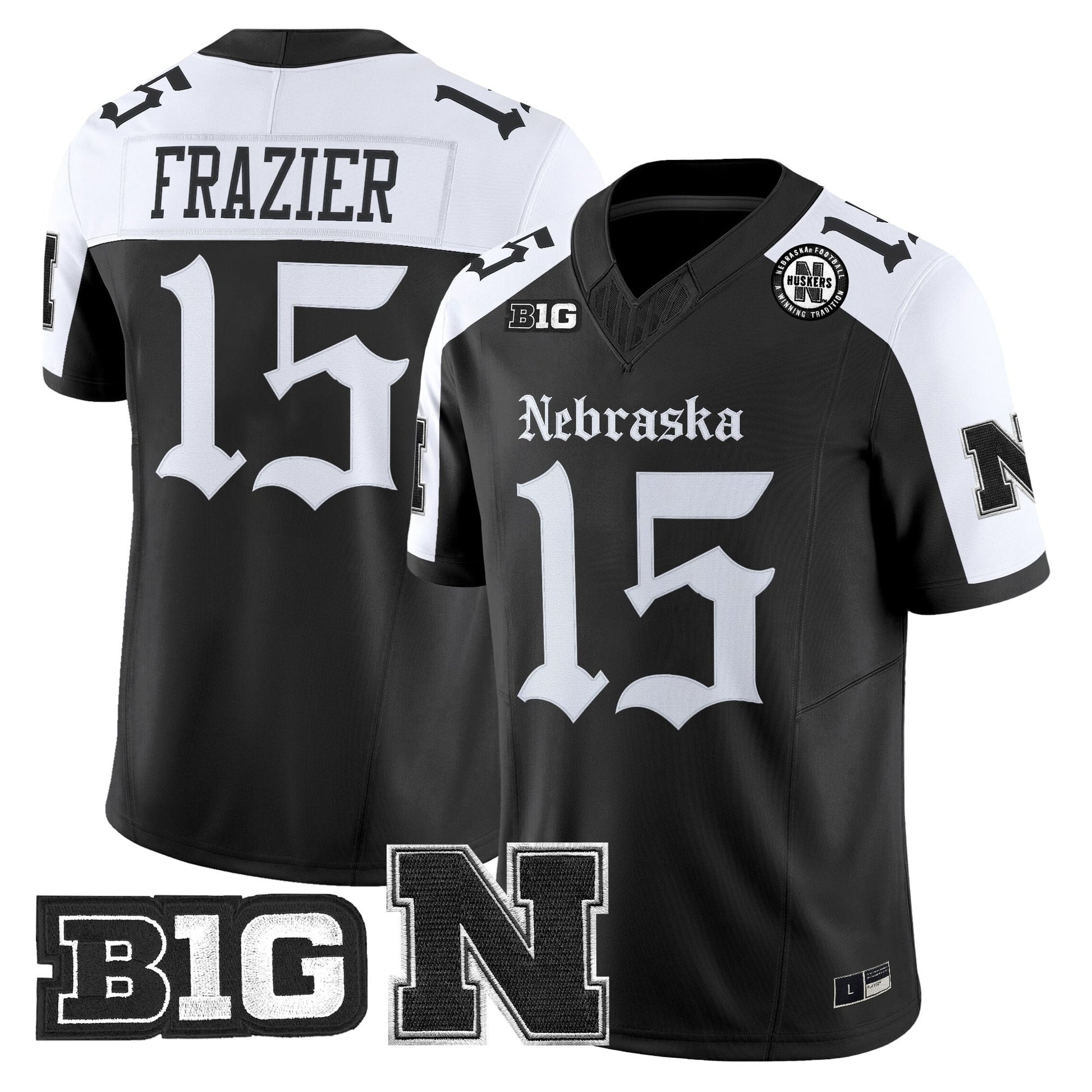 Men's Nebraska Cornhuskers 'Gothic Edition' Vapor Limited Jersey - All Stitched