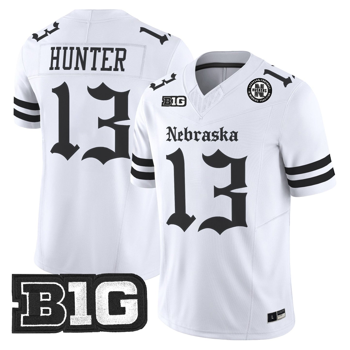 Men's Nebraska Cornhuskers 'Gothic Edition' Vapor Limited Jersey - All Stitched