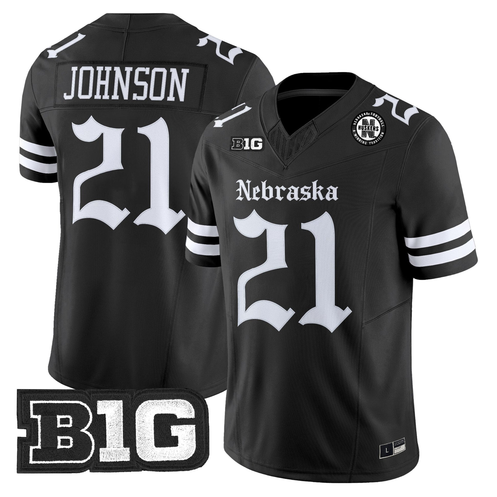 Men's Nebraska Cornhuskers 'Gothic Edition' Vapor Limited Jersey - All Stitched