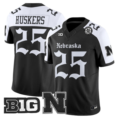 Men's Nebraska Cornhuskers 'Gothic Edition' Vapor Limited Jersey - All Stitched