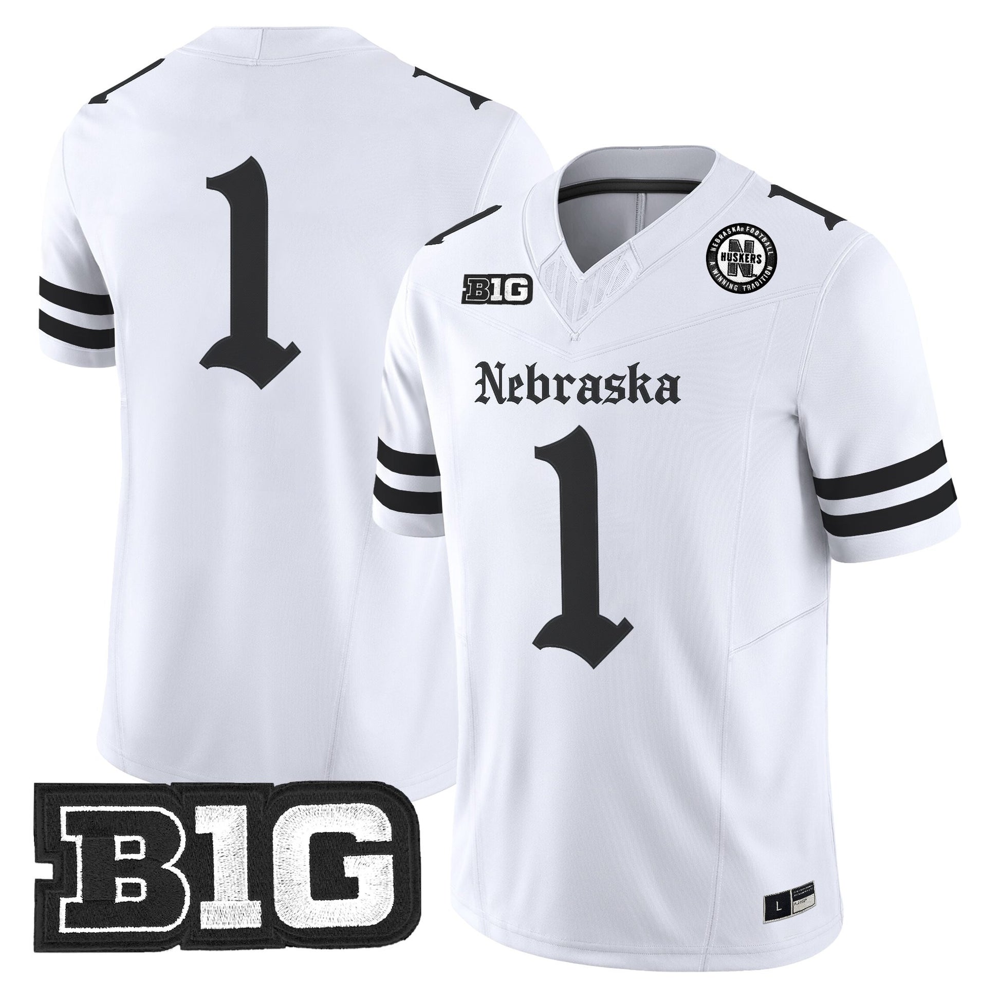 Men's Nebraska Cornhuskers 'Gothic Edition' Vapor Limited Jersey - All Stitched