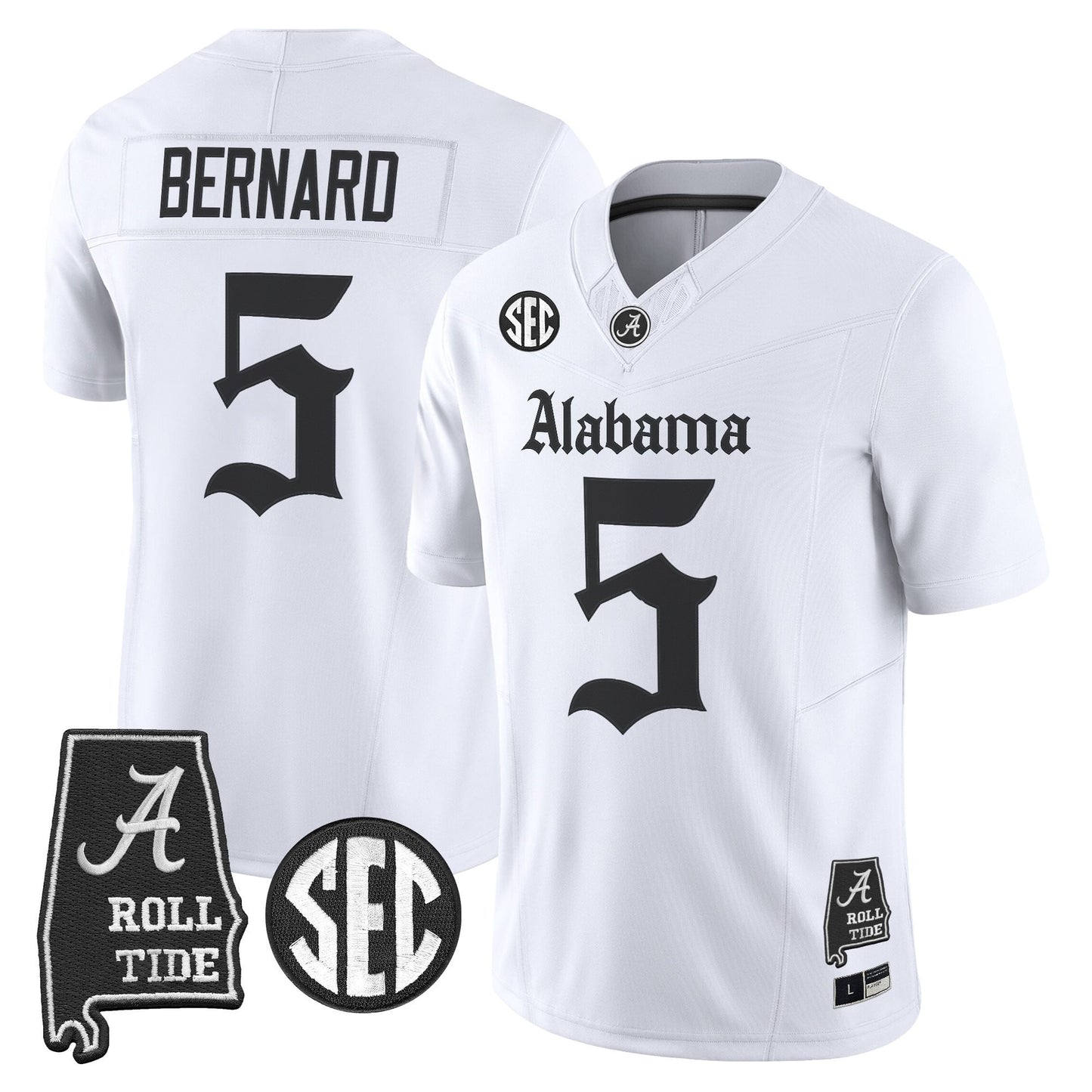 Men's Alabama Crimson Tide 'Gothic Edition' Vapor Limited Jersey - Alabama Map - All Stitched