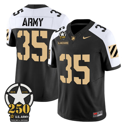 Men's Army Black Knights 250th Anniversary Patch Vapor Limited Jersey - All Stitched