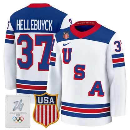 Men's 2026 USA Olympic Premium Hockey Jersey - All Stitched
