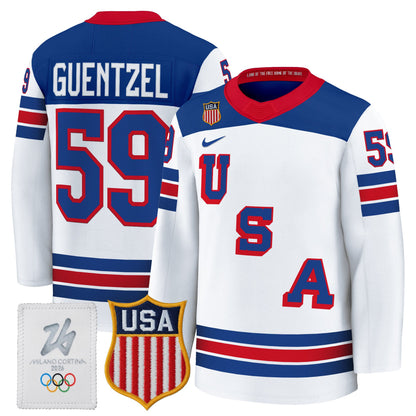 Men's 2026 USA Olympic Premium Hockey Jersey - All Stitched