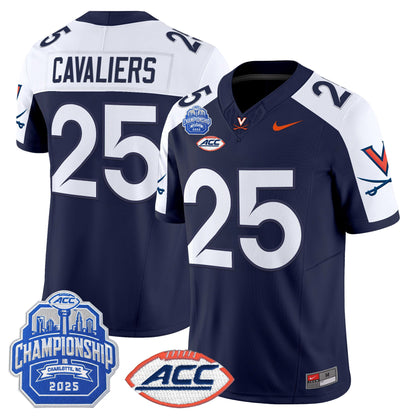 Men's Virginia Cavaliers 2025 ACC Championship Vapor Limited Jersey - All Stitched