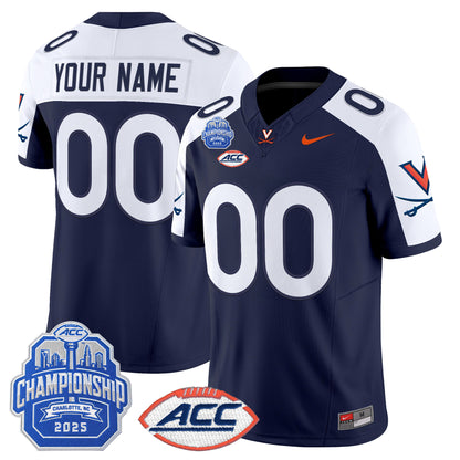 Virginia Cavaliers 2025 ACC Championship Vapor Limited Custom Jersey - All Stitched