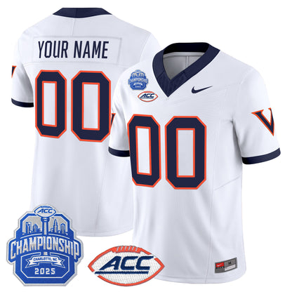 Virginia Cavaliers 1995 Throwbacks Vapor Limited Custom Jersey - 2025 ACC Championship Patch - All Stitched