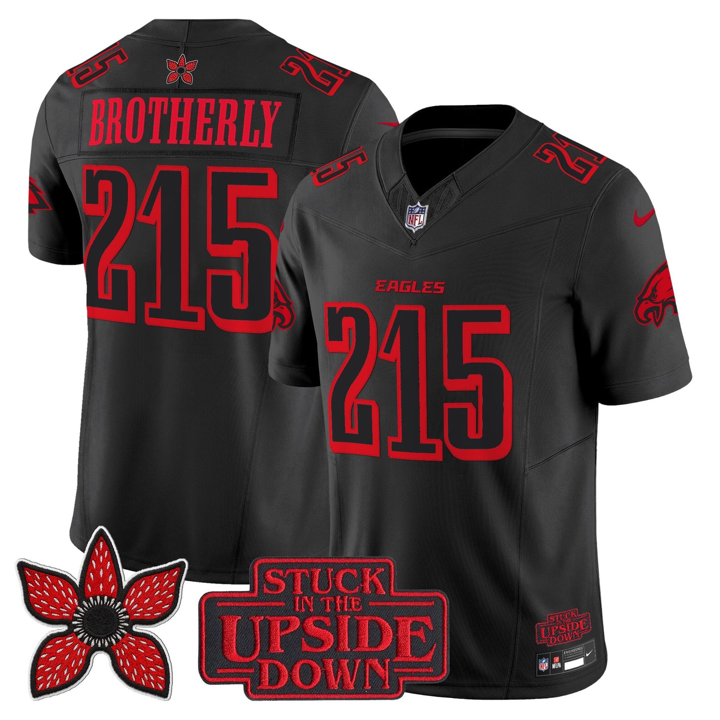 Philadelphia Eagles 'Stranger Things Edition' Vapor Limited Jersey - All Stitched