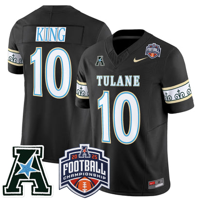 Men's Tulane Green Wave 'City Edition' Vapor Limited Jersey - 2025 AAC Championship Patch - All Stitched