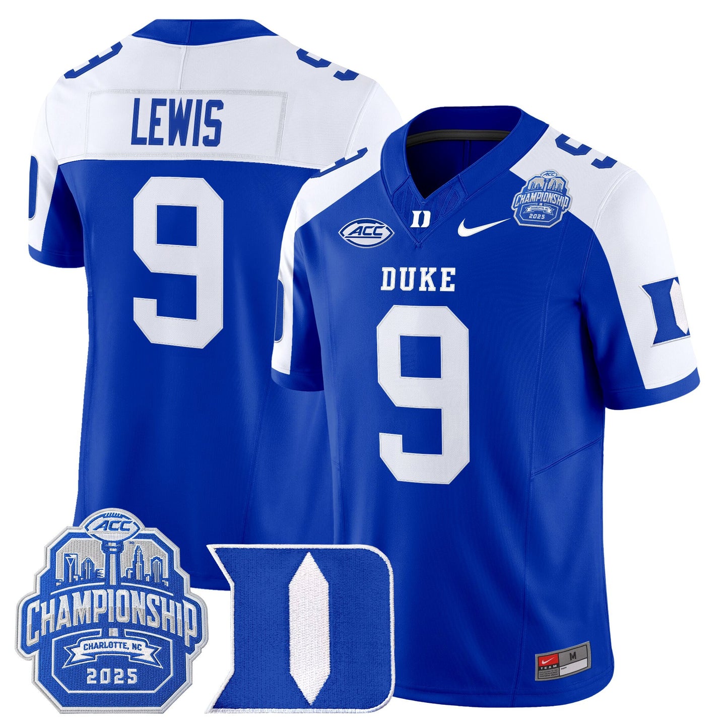Men's Duke Blue Devils 2025 ACC Championship Vapor Limited Jersey - All Stitched