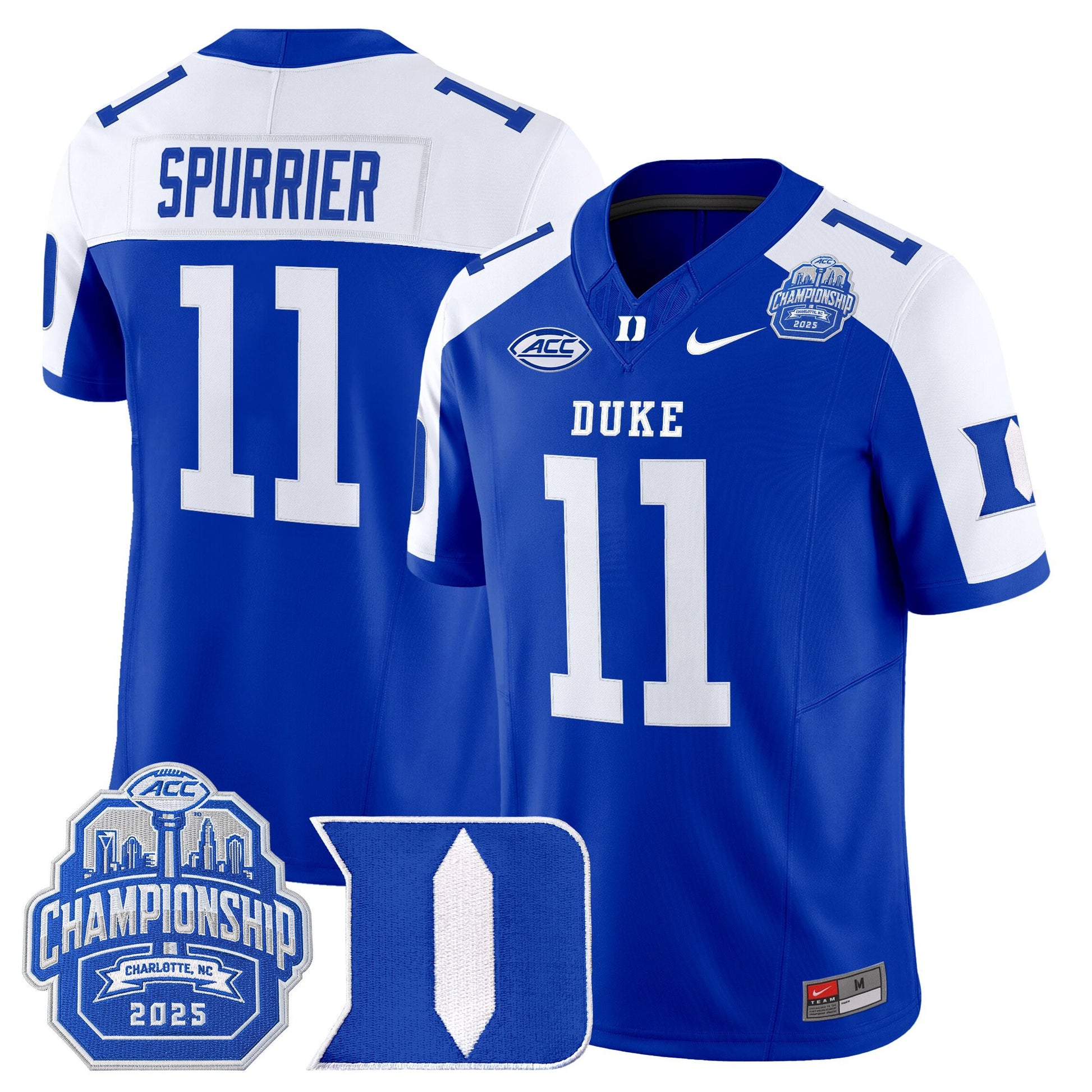 Men's Duke Blue Devils 2025 ACC Championship Vapor Limited Jersey - All Stitched