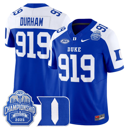 Men's Duke Blue Devils 2025 ACC Championship Vapor Limited Jersey - All Stitched