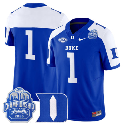 Men's Duke Blue Devils 2025 ACC Championship Vapor Limited Jersey - All Stitched