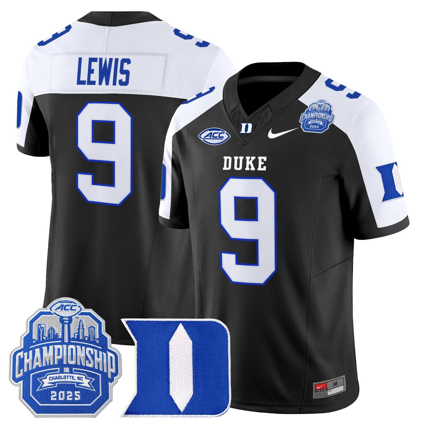 Men's Duke Blue Devils 2025 ACC Championship Vapor Limited Jersey - All Stitched