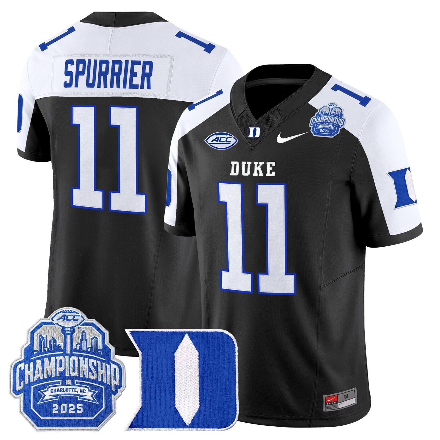 Men's Duke Blue Devils 2025 ACC Championship Vapor Limited Jersey - All Stitched