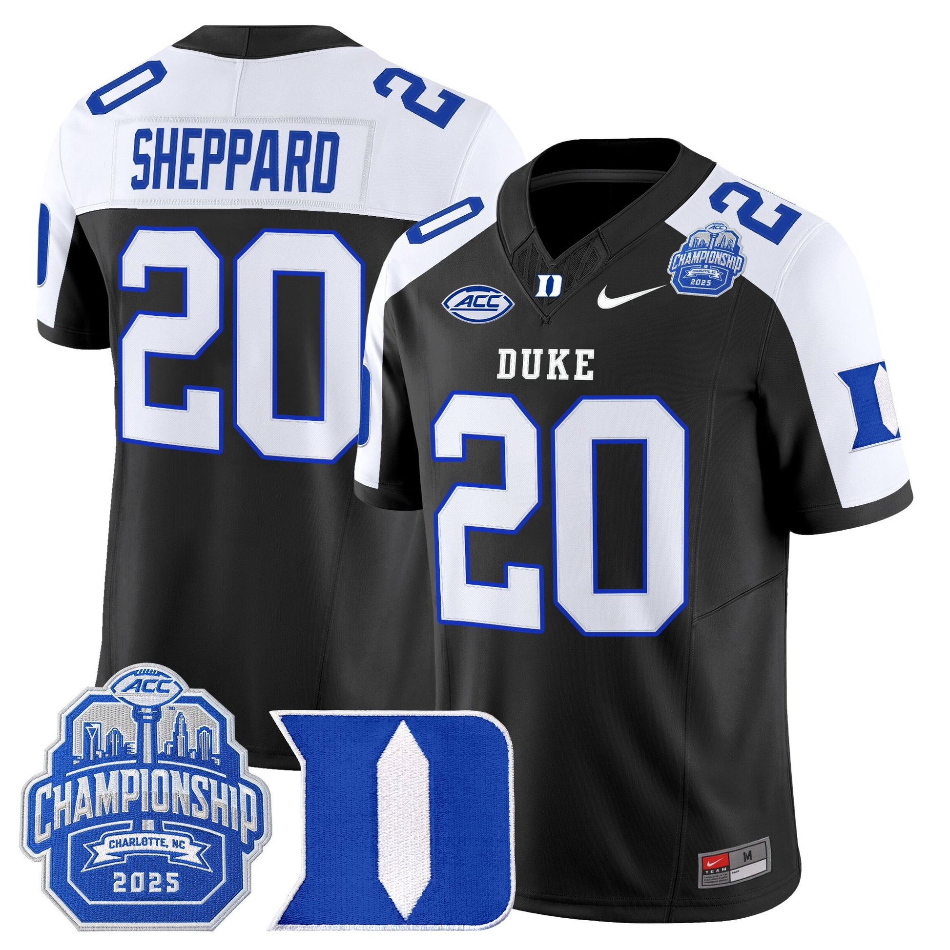 Men's Duke Blue Devils 2025 ACC Championship Vapor Limited Jersey - All Stitched