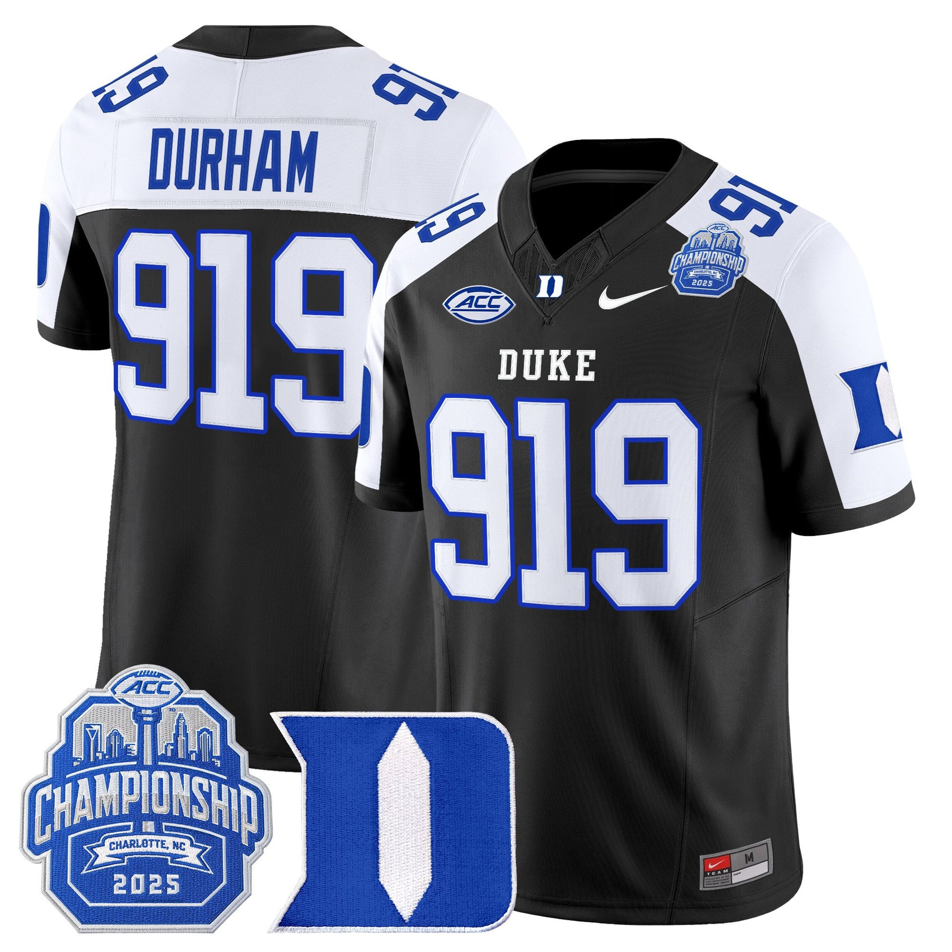 Men's Duke Blue Devils 2025 ACC Championship Vapor Limited Jersey - All Stitched