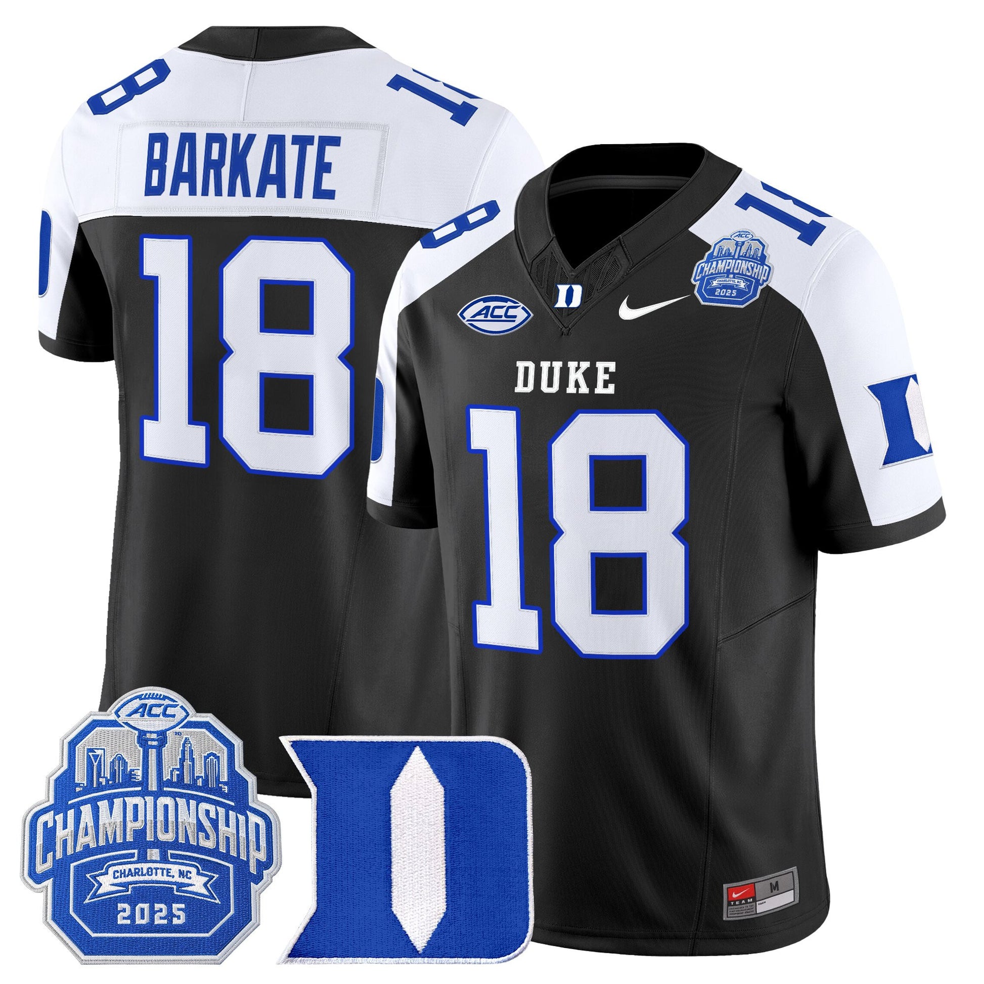 Men's Duke Blue Devils 2025 ACC Championship Vapor Limited Jersey - All Stitched