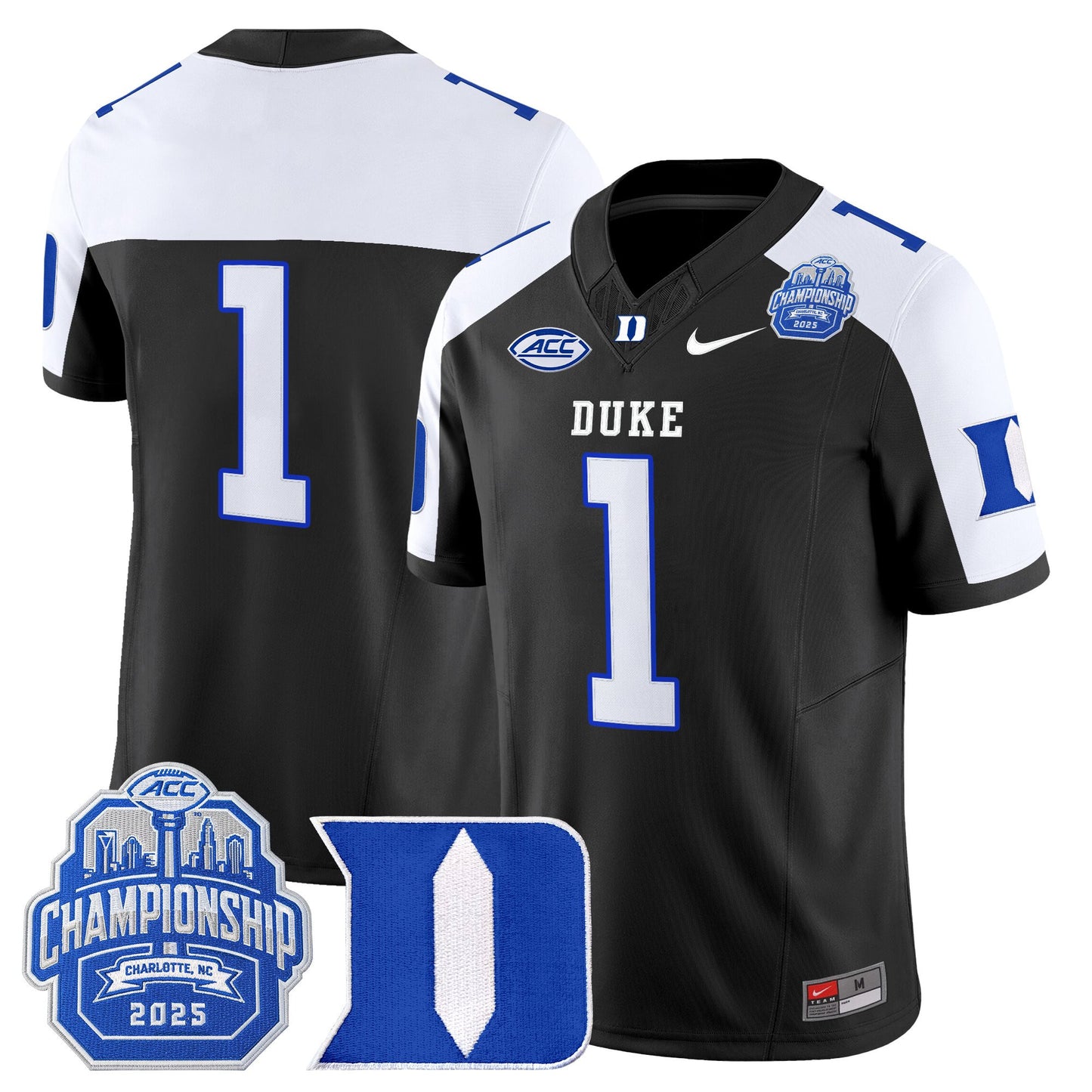 Men's Duke Blue Devils 2025 ACC Championship Vapor Limited Jersey - All Stitched