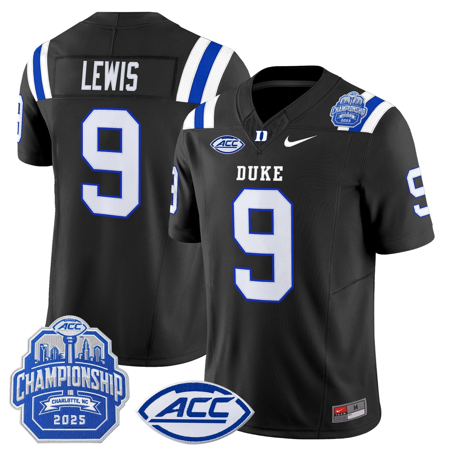 Men's Duke Blue Devils 2025 ACC Championship Vapor Limited Jersey - All Stitched