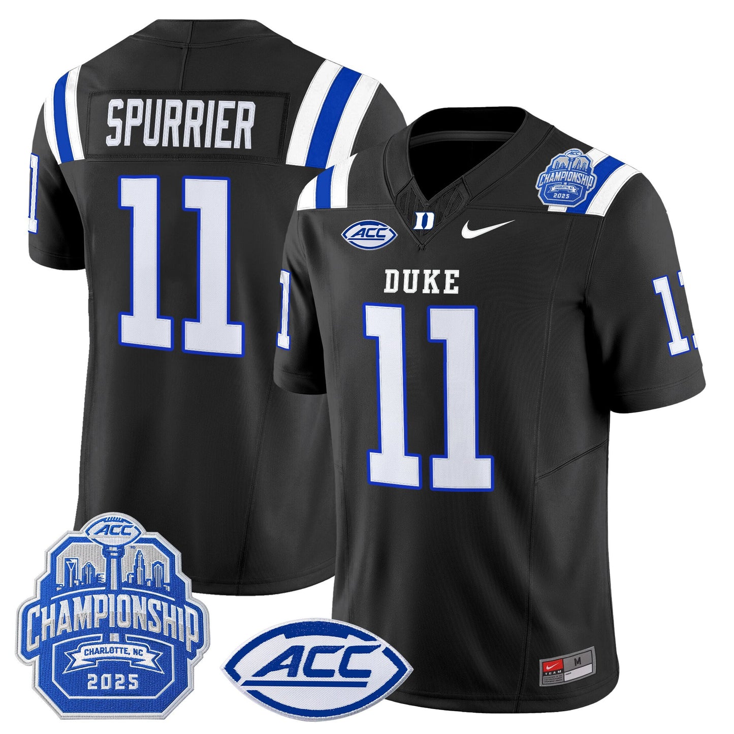 Men's Duke Blue Devils 2025 ACC Championship Vapor Limited Jersey - All Stitched