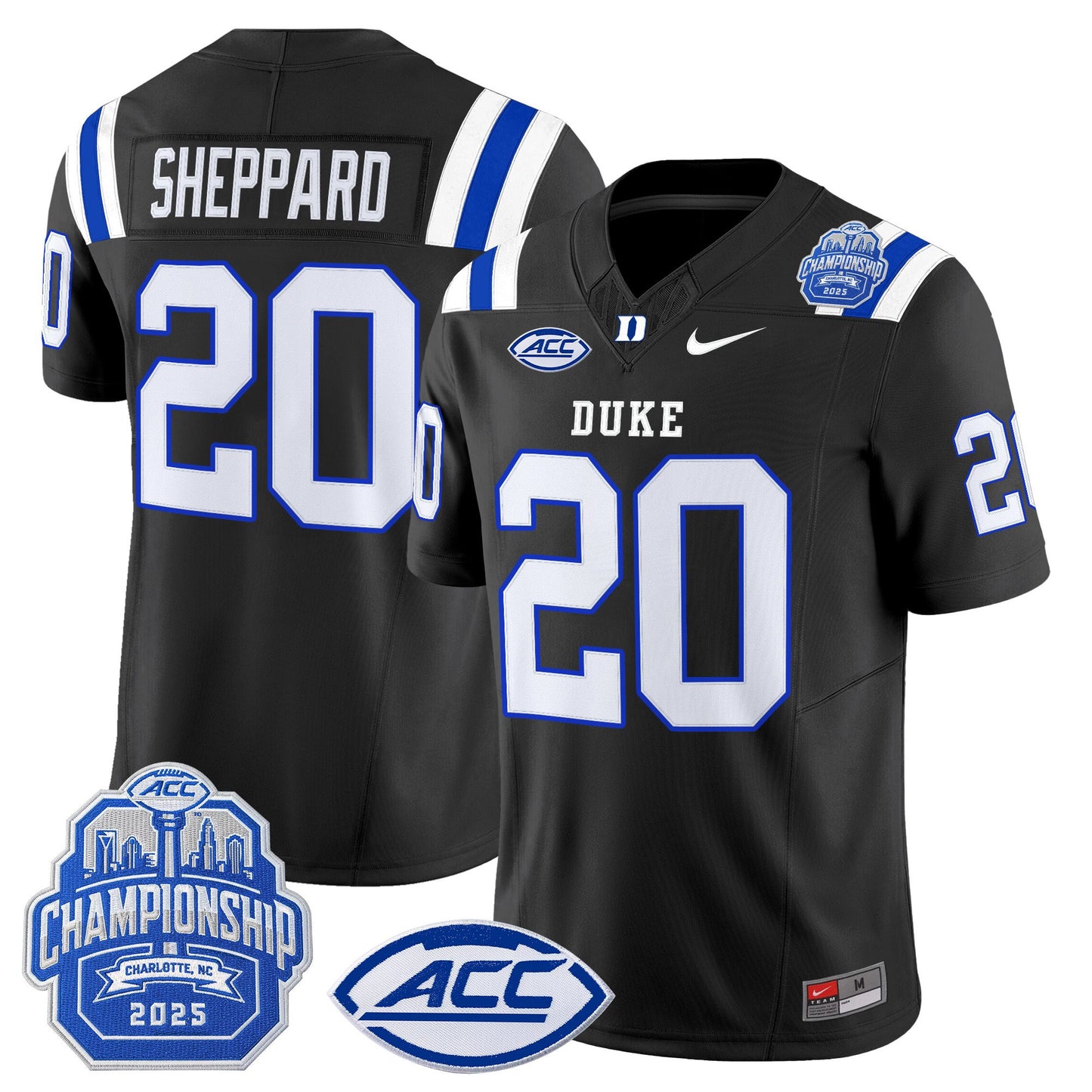 Men's Duke Blue Devils 2025 ACC Championship Vapor Limited Jersey - All Stitched