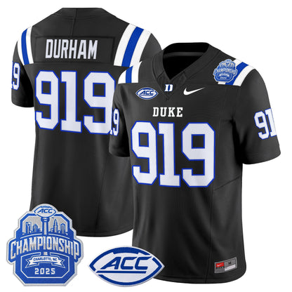 Men's Duke Blue Devils 2025 ACC Championship Vapor Limited Jersey - All Stitched