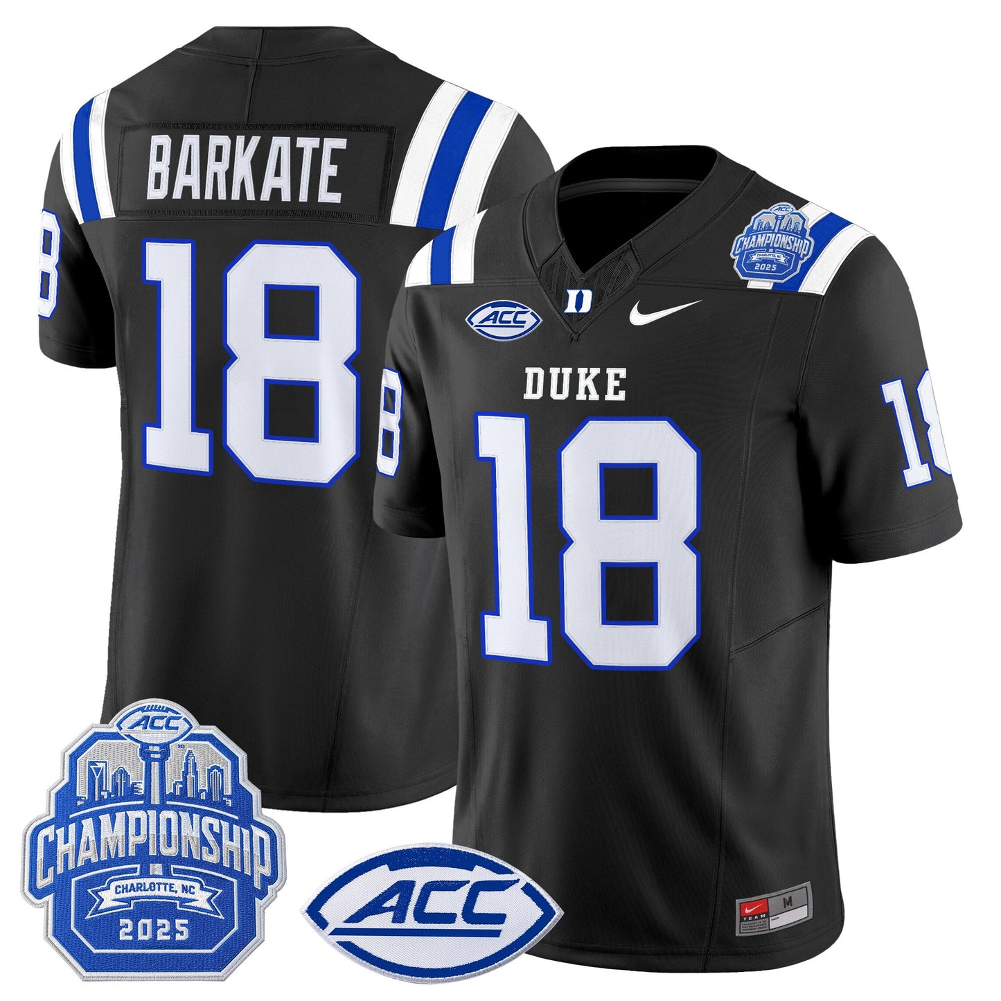 Men's Duke Blue Devils 2025 ACC Championship Vapor Limited Jersey - All Stitched
